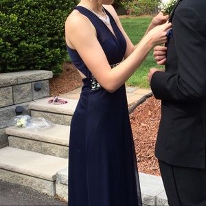 Beautiful Navy Prom Dress (Full length)